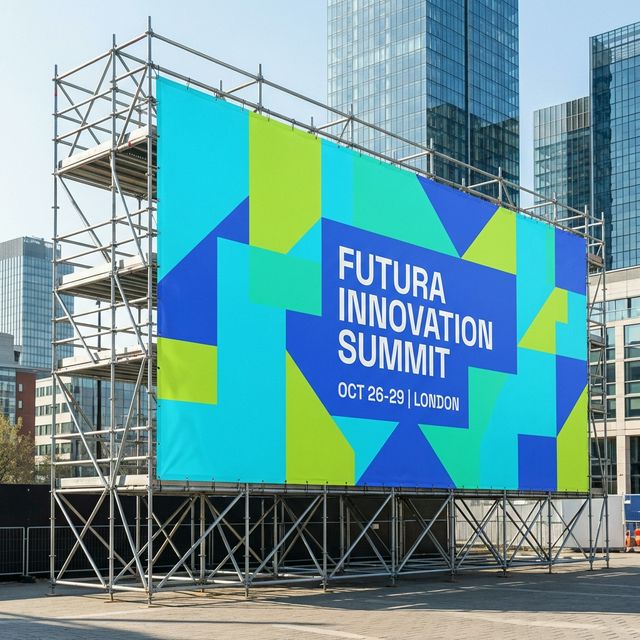 Großformatiger Werbebanner Druck