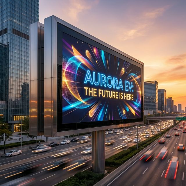 Moderne Plakatwand Konstruktion